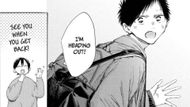 Taiki heads out for his trip as seen in Blue Box chapter 199 (Image credit: Shueisha)